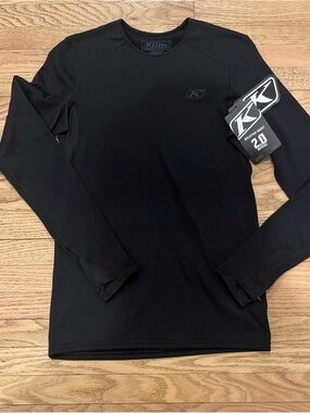 NWT Klim Solstice 2.0 Base Layer Long Sleeve Shirt Size Medium Black